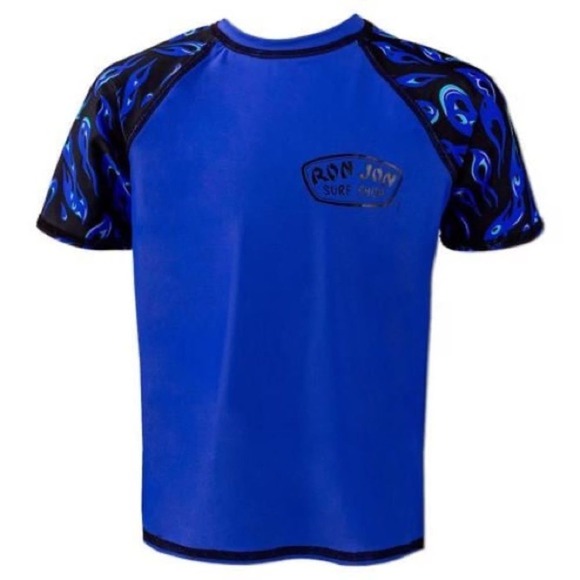 Ron Jon Blue Flame Rash Guard Small - Picture 1 of 4
